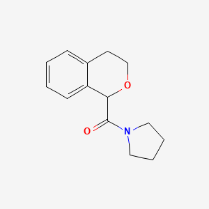 B1418007 1-(3,4-dihydro-1H-2-benzopyran-1-carbonyl)pyrrolidine CAS No. 896938-09-3
