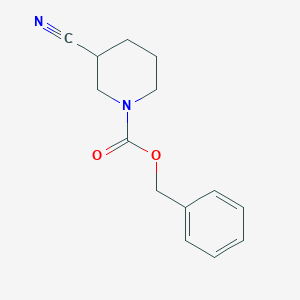 molecular formula C14H16N2O2 B1418008 Benzyl 3-cyanopiperidine-1-carboxylate CAS No. 885069-22-7