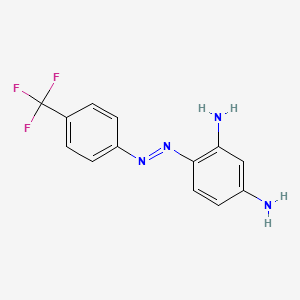 molecular formula C13H11F3N4 B14180122 4-{(E)-[4-(Trifluoromethyl)phenyl]diazenyl}benzene-1,3-diamine CAS No. 851086-24-3