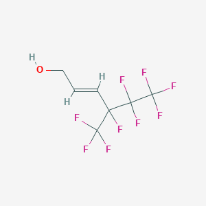 molecular formula C7H5F9O B1418013 4,5,5,6,6,6-Hexafluoro-4-(trifluoromethyl)hex-2-en-1-ol CAS No. 239463-99-1