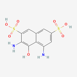 molecular formula C10H10N2O7S2 B14180135 3,6-Naphthalenedisulfonic acid, 1,7-diamino-8-hydroxy- CAS No. 3545-88-8