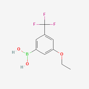 molecular formula C9H10BF3O3 B1418017 3-Ethoxy-5-(trifluoromethyl)phenylboronic acid CAS No. 871332-96-6