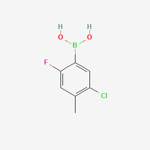 molecular formula C7H7BClFO2 B1418022 (5-Chloro-2-fluoro-4-methylphenyl)boronic acid CAS No. 1072952-42-1