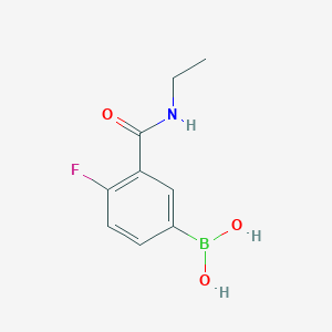 molecular formula C9H11BFNO3 B1418023 (3-(Ethylcarbamoyl)-4-fluorophenyl)boronic acid CAS No. 874219-20-2
