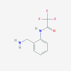 molecular formula C9H9F3N2O B14180243 N-[2-(aminomethyl)phenyl]-2,2,2-trifluoroacetamide CAS No. 918812-72-3