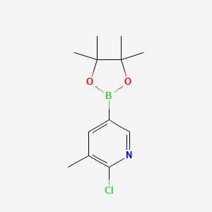 molecular formula C12H17BClNO2 B1418028 2-Chloro-3-methylpyridine-5-boronic acid pinacol ester CAS No. 1010101-07-1