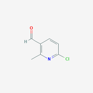 molecular formula C7H6ClNO B1418031 6-Chloro-2-methylpyridine-3-carbaldehyde CAS No. 884495-36-7