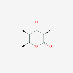 molecular formula C8H12O3 B14180316 (3S,5S,6R)-3,5,6-Trimethyloxane-2,4-dione CAS No. 922525-82-4