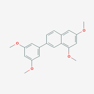 molecular formula C20H20O4 B14180345 7-(3,5-Dimethoxyphenyl)-1,3-dimethoxynaphthalene CAS No. 927884-96-6
