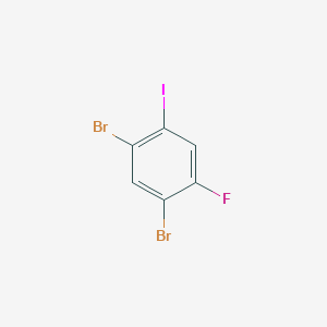 molecular formula C6H2Br2FI B1418035 2,4-Dibromo-5-fluoroiodobenzene CAS No. 1000578-13-1