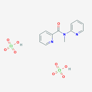 molecular formula C12H13Cl2N3O9 B14180367 N-methyl-N-pyridin-2-ylpyridine-2-carboxamide;perchloric acid CAS No. 925429-26-1