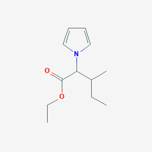 molecular formula C12H19NO2 B1418037 ethyl 3-methyl-2-(1H-pyrrol-1-yl)pentanoate CAS No. 1252924-07-4