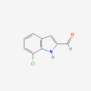 molecular formula C9H6ClNO B1418039 7-Chloro-1H-indole-2-carbaldehyde CAS No. 53590-65-1