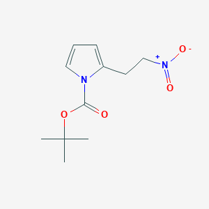 molecular formula C11H16N2O4 B14180398 tert-Butyl 2-(2-nitroethyl)-1H-pyrrole-1-carboxylate CAS No. 922729-45-1