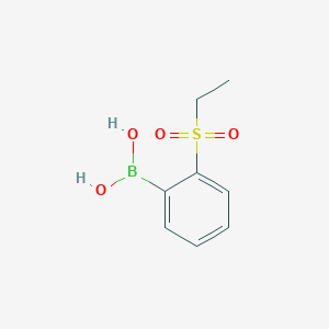 molecular formula C8H11BO4S B1418041 2-乙基磺酰基苯硼酸 CAS No. 1042443-60-6
