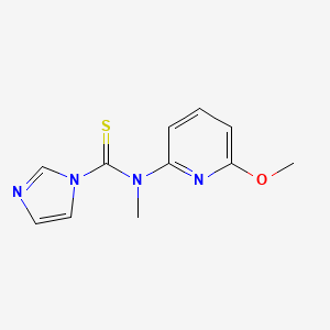 molecular formula C11H12N4OS B14180425 N-(6-Methoxypyridin-2-yl)-N-methyl-1H-imidazole-1-carbothioamide CAS No. 919533-75-8