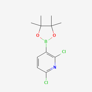 molecular formula C11H14BCl2NO2 B1418043 2,6-Dichloropyridine-3-boronic acid pinacol ester CAS No. 1073371-78-4