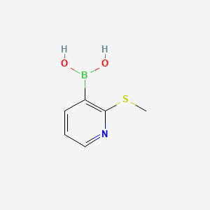 molecular formula C6H8BNO2S B1418044 2-(甲硫基)吡啶-3-硼酸 CAS No. 1072944-21-8