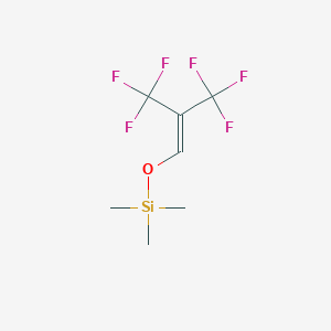 molecular formula C7H10F6OSi B14180455 Trimethyl-(3,3,3-trifluoro-2-trifluoromethylpropenyloxy)silane CAS No. 857899-86-6