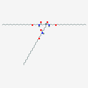 molecular formula C72H143N3O6 B14180458 N~1~,N~3~,N~6~-Tris[3-(octadecyloxy)propyl]hexane-1,3,6-tricarboxamide CAS No. 863649-38-1