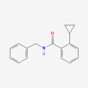 molecular formula C17H17NO B14180500 N-Benzyl-2-cyclopropylbenzamide CAS No. 918867-72-8