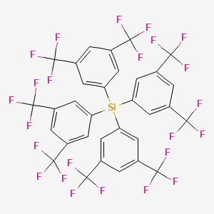 molecular formula C32H12F24Si B14180503 Tetrakis[3,5-bis(trifluoromethyl)phenyl]silane CAS No. 918654-64-5