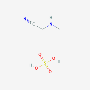 molecular formula C3H8N2O4S B1418051 Methylaminoacetonitrile sulfate CAS No. 33986-15-1