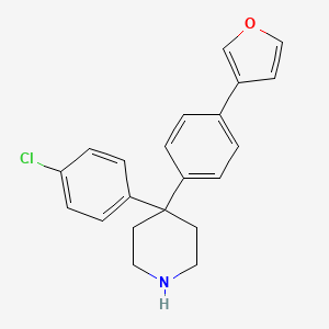 molecular formula C21H20ClNO B14180529 4-(4-Chlorophenyl)-4-[4-(furan-3-yl)phenyl]piperidine CAS No. 917807-78-4