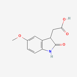 molecular formula C11H11NO4 B1418058 2-(5-Methoxy-2-oxoindolin-3-yl)acetic acid CAS No. 885272-25-3