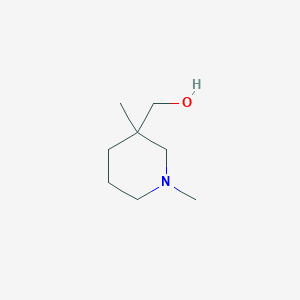 molecular formula C8H17NO B1418061 (1,3-Dimethylpiperidin-3-yl)methanol CAS No. 915925-11-0