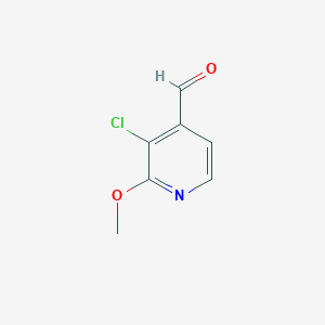molecular formula C7H6ClNO2 B1418064 3-氯-2-甲氧基异烟酰醛 CAS No. 885167-89-5