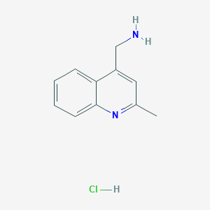 molecular formula C11H13ClN2 B1418065 [(2-Methylquinolin-4-yl)methyl]amine hydrochloride CAS No. 1195901-42-8