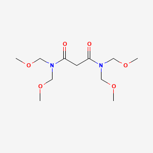 molecular formula C11H22N2O6 B14180653 N~1~,N~1~,N~3~,N~3~-Tetrakis(methoxymethyl)propanediamide CAS No. 880517-76-0