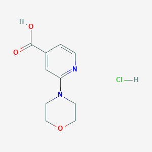 molecular formula C10H13ClN2O3 B1418067 2-Morpholin-4-YL-isonicotinic acid hydrochloride CAS No. 848580-46-1