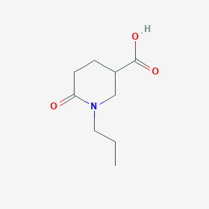 molecular formula C9H15NO3 B1418069 6-Oxo-1-propylpiperidine-3-carboxylic acid CAS No. 915924-93-5