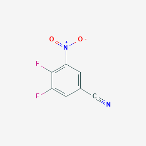 molecular formula C7H2F2N2O2 B1418071 3,4-二氟-5-硝基苯甲腈 CAS No. 1119454-07-7