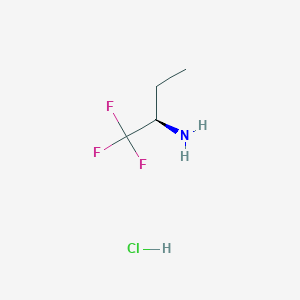 molecular formula C4H9ClF3N B1418072 (R)-1,1,1-Trifluoro-2-butylamine hydrochloride CAS No. 1212120-62-1