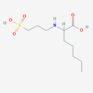 molecular formula C10H21NO5S B14180720 2-[(3-Sulfopropyl)amino]heptanoic acid CAS No. 918824-96-1