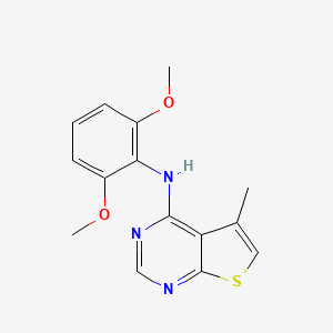 molecular formula C15H15N3O2S B14180738 N-(2,6-Dimethoxyphenyl)-5-methylthieno[2,3-d]pyrimidin-4-amine CAS No. 917907-39-2