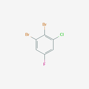molecular formula C6H2Br2ClF B1418075 1,2-二溴-3-氯-5-氟苯 CAS No. 1000577-62-7