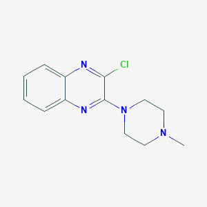 molecular formula C13H15ClN4 B141808 2-Chloro-3-(4-methylpiperazin-1-yl)quinoxaline CAS No. 155584-74-0