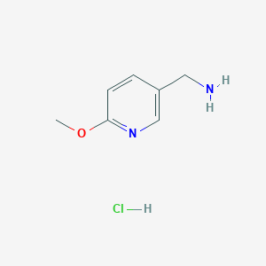 molecular formula C7H11ClN2O B1418080 (6-Methoxypyridin-3-yl)methanamine hydrochloride CAS No. 857220-13-4