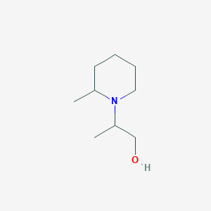 molecular formula C9H19NO B1418081 2-(2-Methylpiperidin-1-YL)propan-1-OL CAS No. 33742-65-3