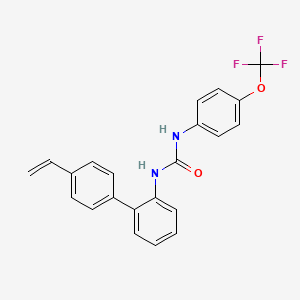 molecular formula C22H17F3N2O2 B14180822 N-(4'-Ethenyl[1,1'-biphenyl]-2-yl)-N'-[4-(trifluoromethoxy)phenyl]urea CAS No. 917966-60-0