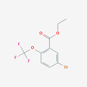 molecular formula C10H8BrF3O3 B1418083 Ethyl 5-bromo-2-(trifluoromethoxy)benzoate CAS No. 773135-66-3