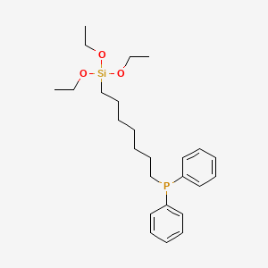 molecular formula C25H39O3PSi B14180849 Diphenyl[7-(triethoxysilyl)heptyl]phosphane CAS No. 919356-52-8