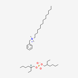 molecular formula C39H76NO4P B14180866 N-Benzyl-N,N-dimethyltetradecan-1-aminium bis(2-ethylhexyl) phosphate CAS No. 924726-29-4