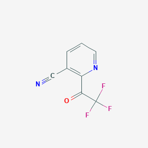 molecular formula C8H3F3N2O B14180908 2-(2,2,2-Trifluoroacetyl)nicotinonitrile CAS No. 1060802-66-5