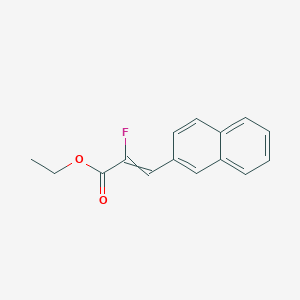 molecular formula C15H13FO2 B14180909 Ethyl 2-fluoro-3-(naphthalen-2-yl)prop-2-enoate CAS No. 910803-82-6