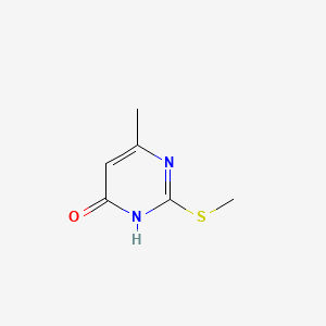 molecular formula C6H8N2OS B1418091 6-甲基-2-(甲硫基)嘧啶-4-醇 CAS No. 6328-58-1